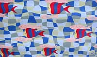 Acrylic on paper painting entitled 'Schoolies'